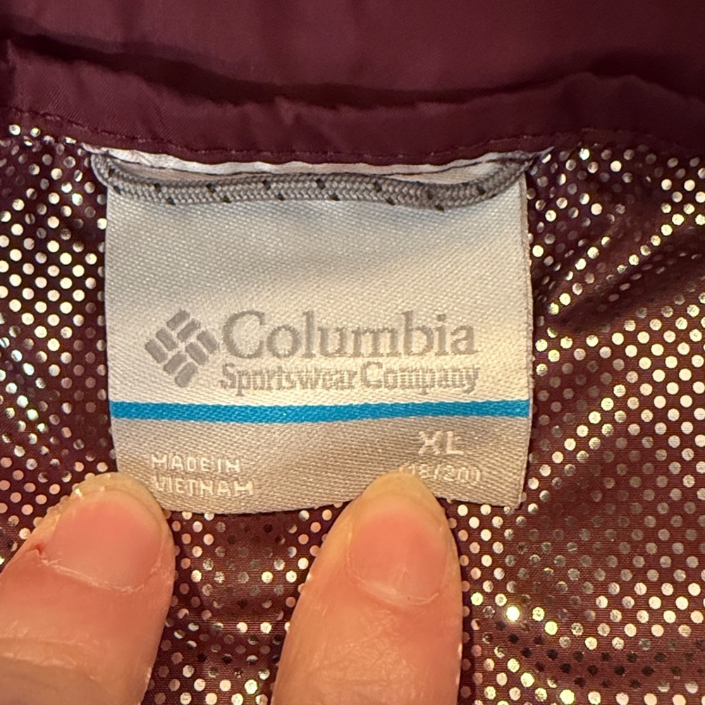 Columbia Purple Quilted Hooded Jacket - size XL - Picture 4 of 8